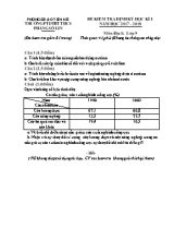 Đề kiểm tra định kỳ học kỳ I môn Địa lý Lớp 9 - Năm học 2017-2018 - Trường TPTDTBT THCS Phăng Sô Lin (Có đáp án)